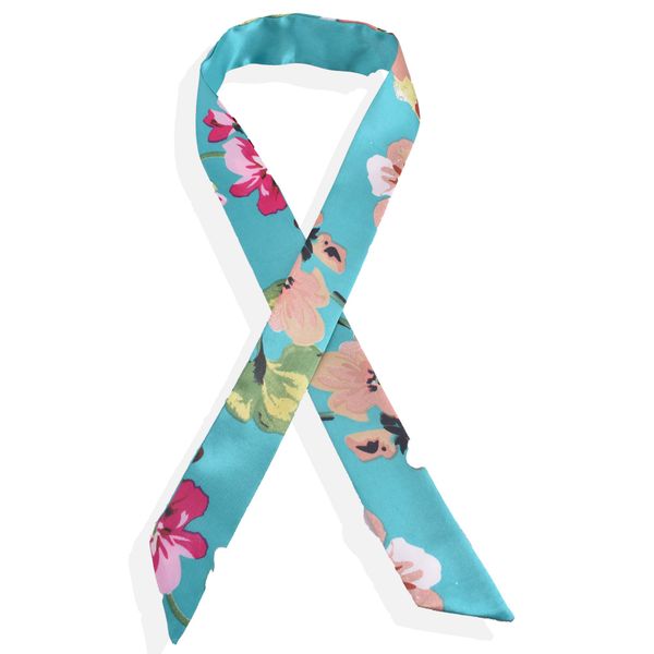 Urban Muse Wildflower Handbag Scarf - Turquoise