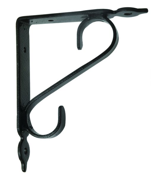 Tuscany Scroll Shelf Bracket - Black (SMALL)