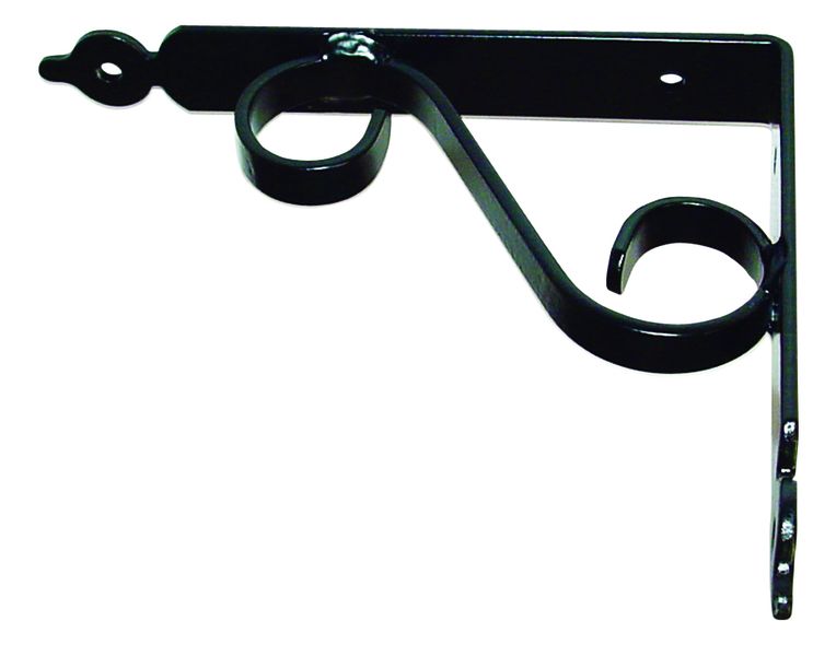 Tuscany Scroll Shelf Bracket - Black (MEDIUM)