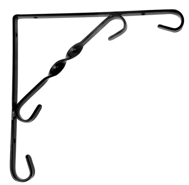 Scroll Shelf Bracket Black - 200X200