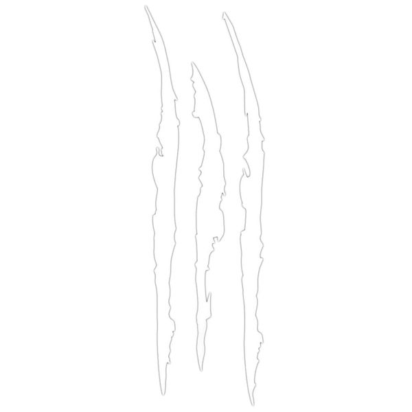 Scratch Stripe Claw Marks Vinyl Stickers