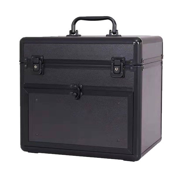 Iconix Aluminium Cosmetic Case Organiser - Black (1663)