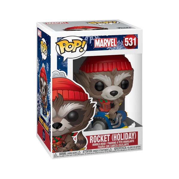 Funko Pop! Marvel:Holiday-Rocket Holiday