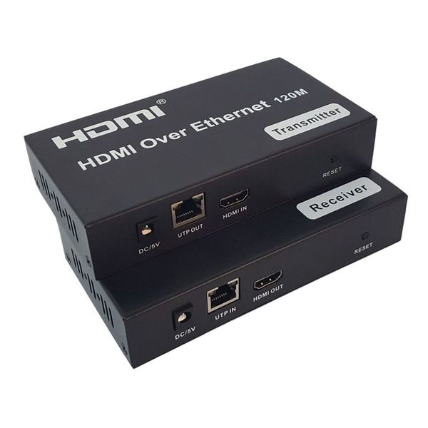 HDMI Extender KVM (Keyboard, Video, Mouse) CAT, LAN 120m, Henrac Tech