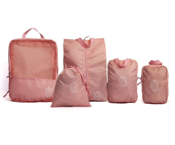 SideKick Travel Organiser Set 5 Piece - Pink