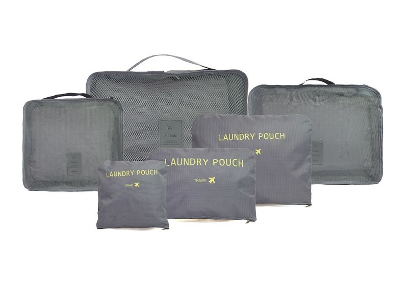 SideKick Travel Organiser Set 6pc - Grey