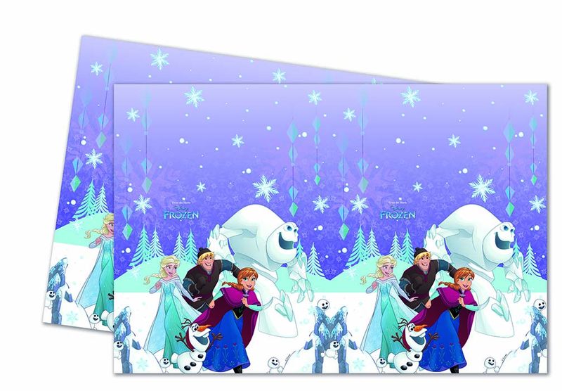 Frozen Snowflakes Plastic Table Cover 120x180cm