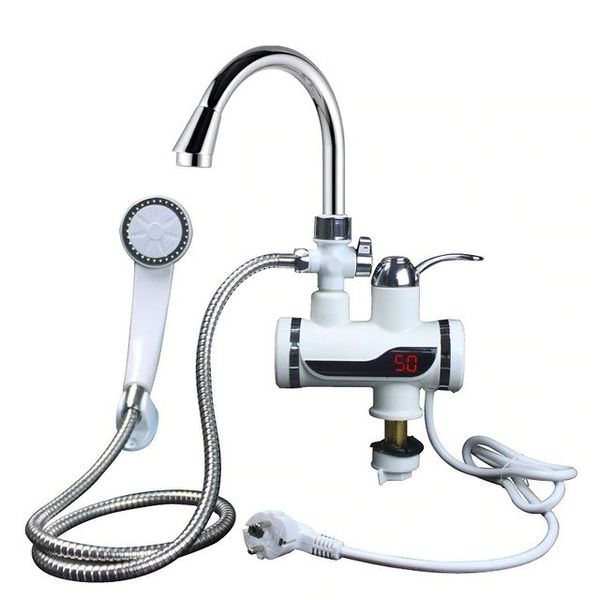 Fervour 220V 3000W Instant Electric Heating Water Faucet &amp; Shower