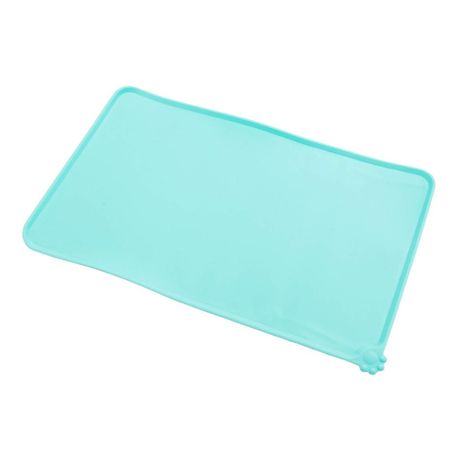 Pet Feeding Mat Waterproof, Anti-Slip Water Bowl Mat with Raised