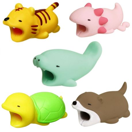 Cute Animal Bites Charger Cord Protector Saver - Set of 5 | Buy Online in  South Africa 