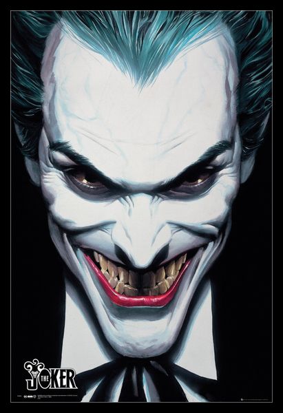 DC Comics - Joker Ross Poster with Black Frame