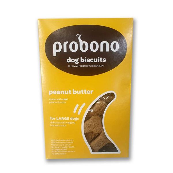 Probono Peanut Butter Dog Biscuits- Large