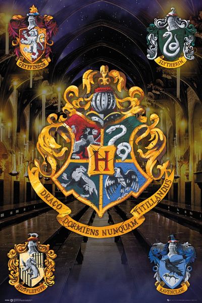 Harry Potter - Crests Poster