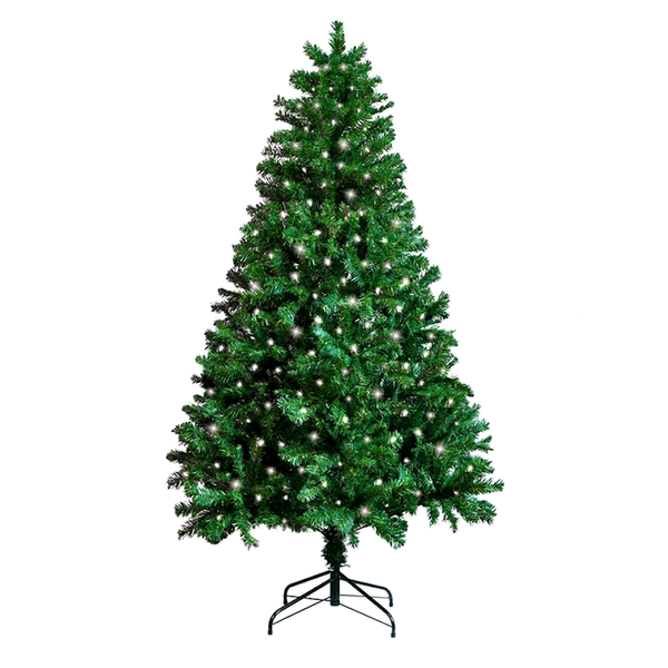 Christmas Tree 2.1m With Multi-Colour Fairy Lights