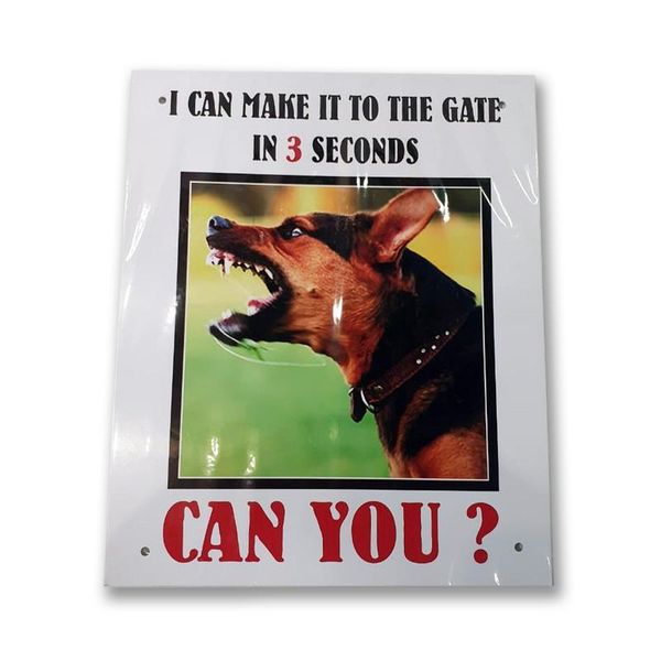 3 Second Guard Dog Gate Sign