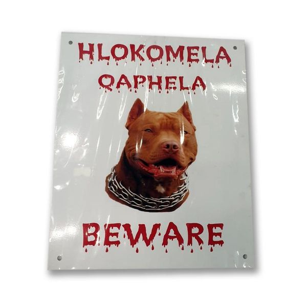 Pitbull Beware Gate Sign