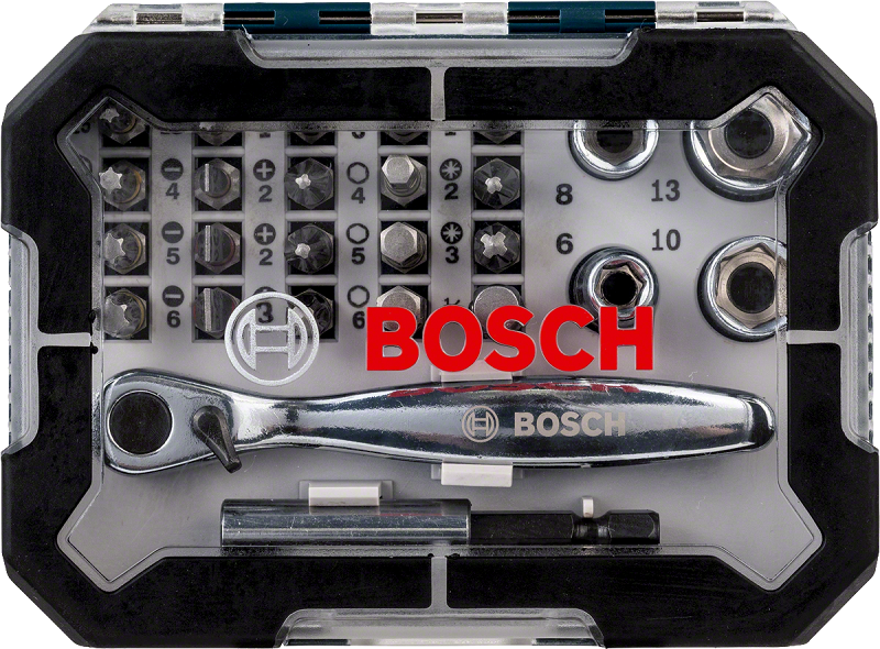 Bosch 26 Piece Screwdriver Bit and Ratchet Set