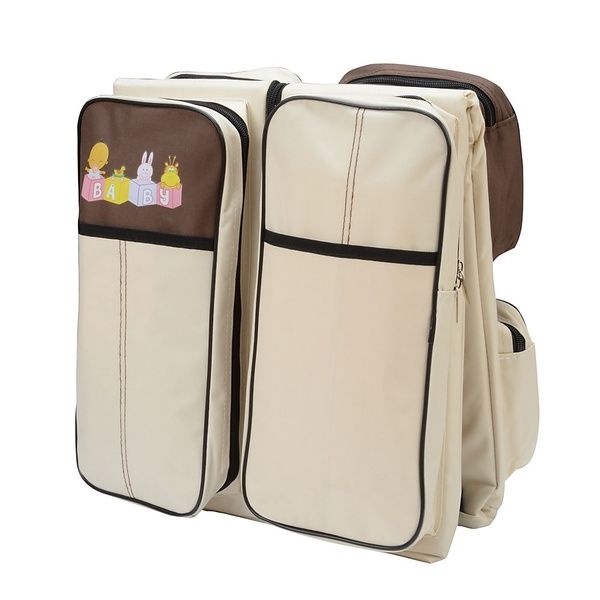 Portable Outdoor Infant Bed with Mosquito - Beige