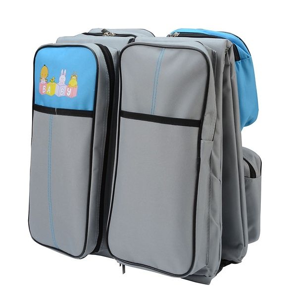 Portable Outdoor Infant Bed with Mosquito - Grey