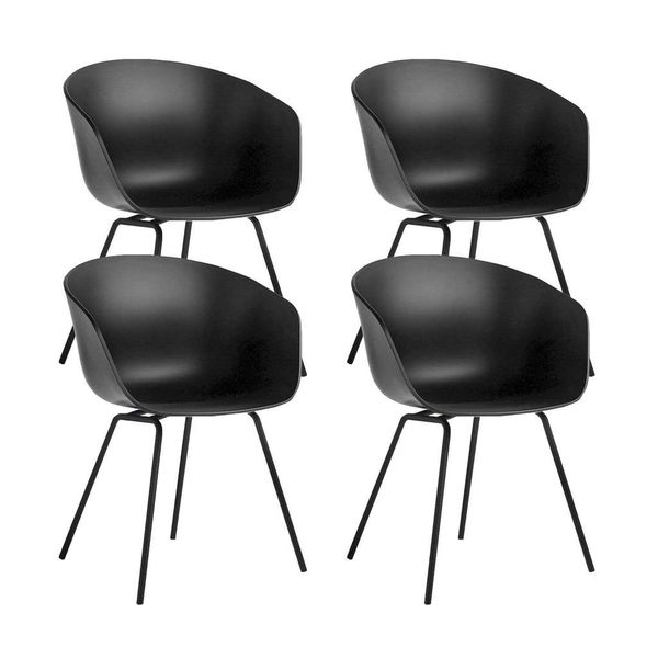 Hay Chair Metal Legs - Set of 4 - Black