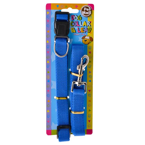 Pet Dog Collar + Lead Set