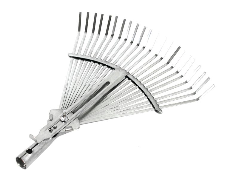 Rake Head Silver Metal Adjustable