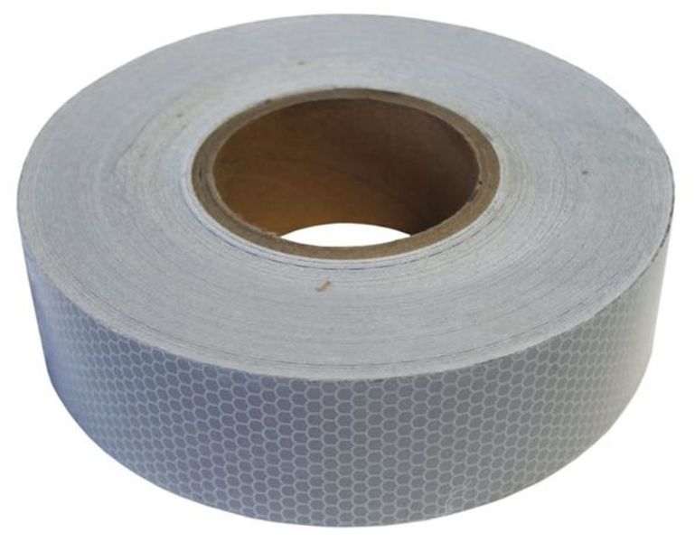 White Automotive Reflective Tape - 50mm x 45 Meter Roll