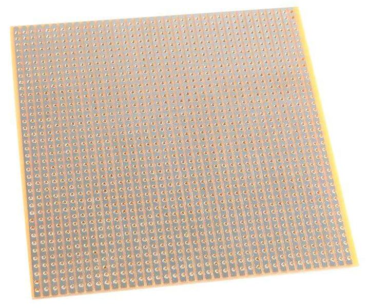 Stripboard, FR2, Epoxy Paper, 1.5mm, 160mm x 100mm
