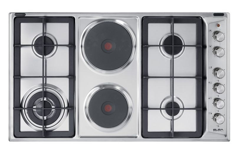Elba EE95-420XN Electric Cast Iron Hob 90 cm