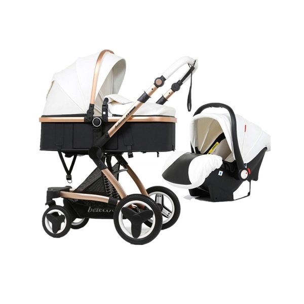 Belecoo 3 in 1 Baby Stroller Pram, Car Seat