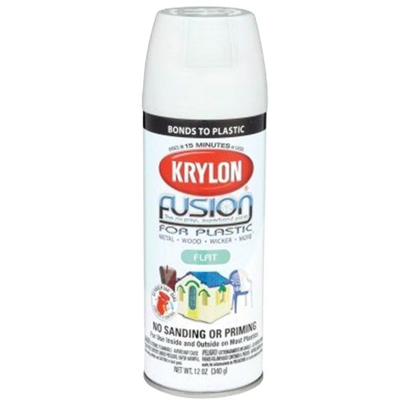 Krylon Fusion Plastic - Flat White 473ml