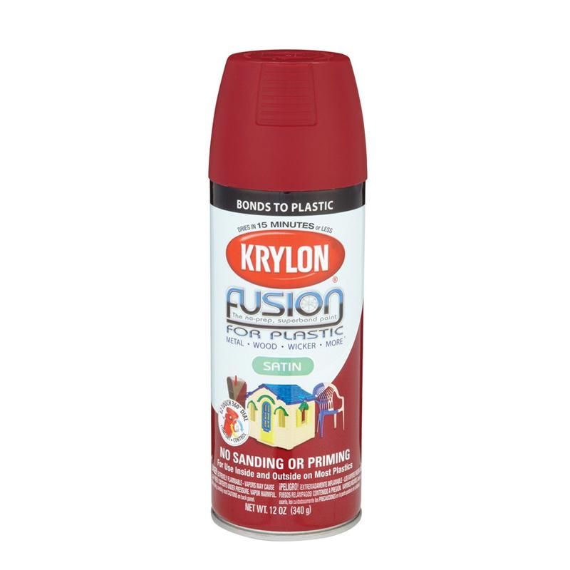 Krylon Fusion Plastic Satin Burgundy 354ml Shop Today. Get it