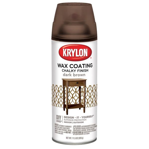 Krylon Chalky Finish Dark Brown Wax Coat - 354ml