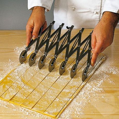 Ateco 27 1/2 Stainless Steel Multi-Wheel Pastry Cutter with (4) 2