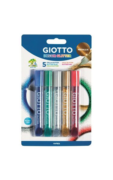 Giotto Glitter Glue 10,5 ml Metallic