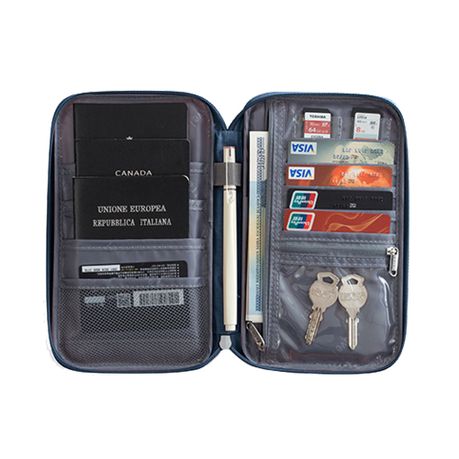 Travel discount document organizer