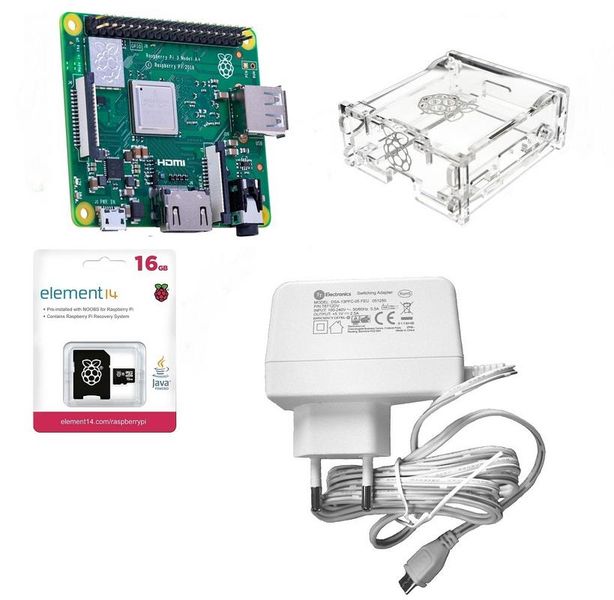 Raspberry Pi 3 Model A+ 512Mb RAM Pi Basic Kit, With Noobs