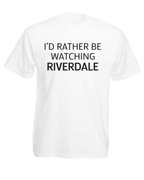 JuiceBubble I'd Rather Be Watching Riverdale Mens T-Shirt -Black