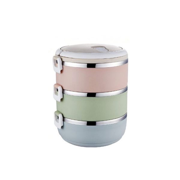 3 Layer 2.1L Stainless Steel Lunch Box