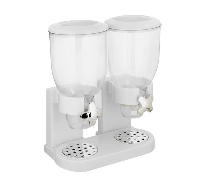 Double Cereal Dispenser with Portion Control
