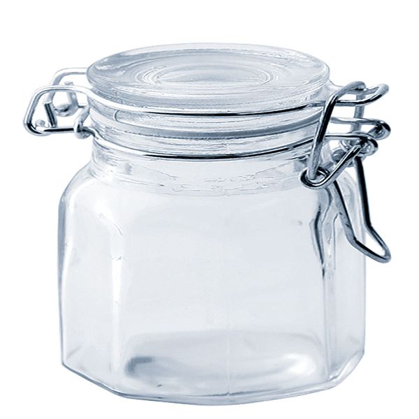Glass Storage Jar With Clip-On Lid 100ml, 8.5x5cm - Set of 11