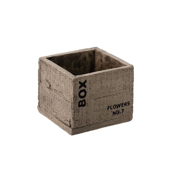 Planter Ceramic Box Style 11x11cm - Set of 2