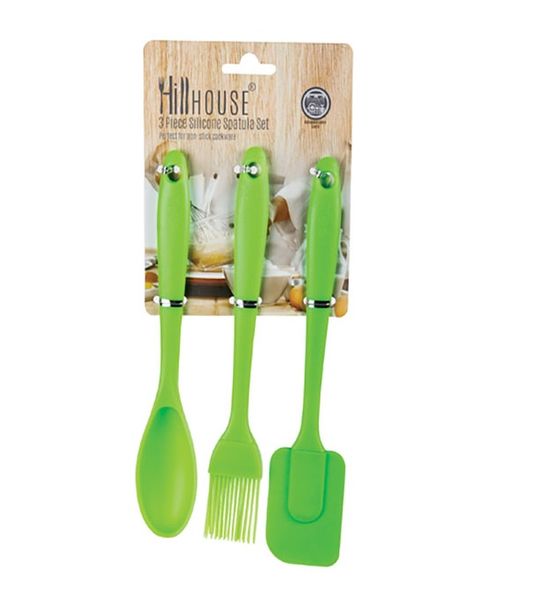 Spatula-set 3pc Silicone Brights