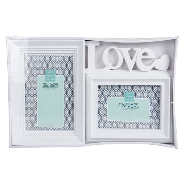 Picture-frame Collage Plastic 2 Hole Love