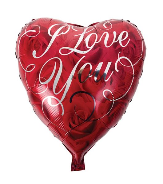 3 x Balloons Helium Foil I Love You Red