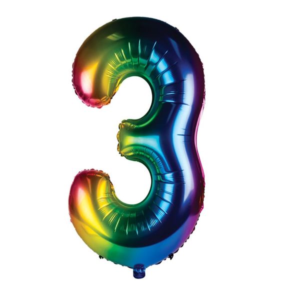 Balloon Helium Foil Rainbow 3 (106cm)