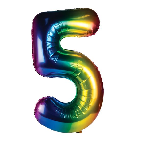 Balloon Helium Foil Rainbow 5 (106cm)