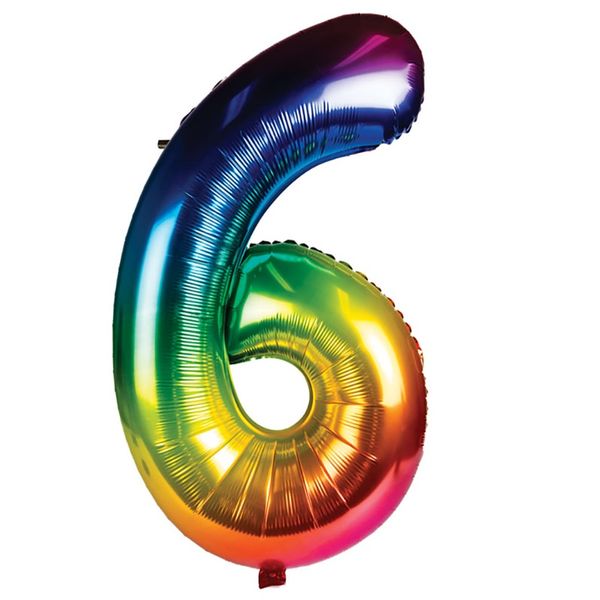 Balloon Helium Foil Rainbow 6 (106cm)