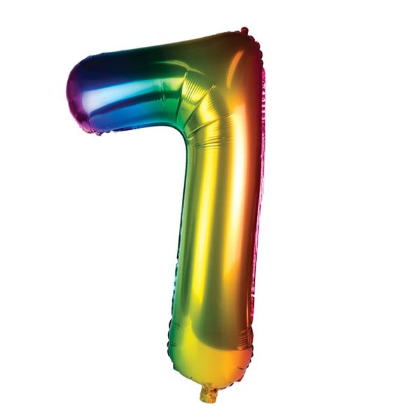 Balloon Helium Foil Rainbow 7 (106cm)