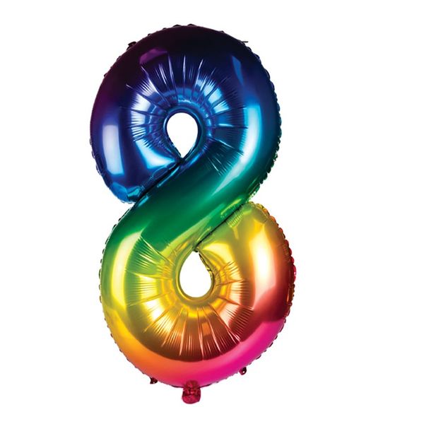 Balloon Helium Foil Rainbow 8 (106cm)